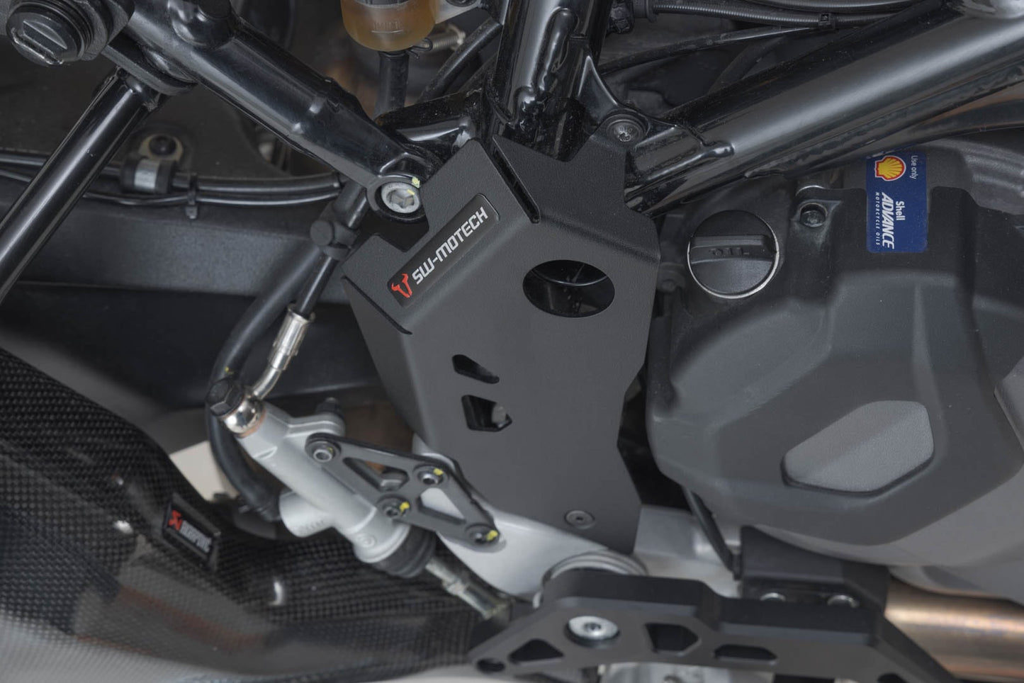 SCT.22.995.10001/B - SW-MOTECH - Heel guard -  Ducati DesertX (22-) / Rally (23-) - BLACK