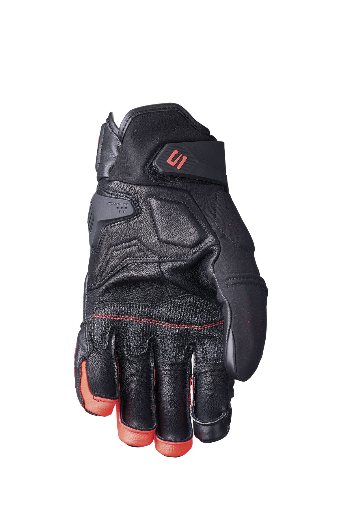 FIVE GLOVES - SF2 EVO - BLACK/FLUO RED