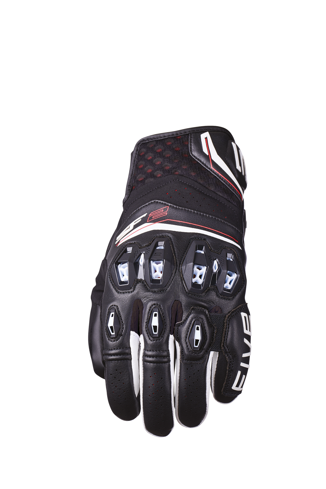 FIVE GLOVES - SF2 EVO - BLACK/WHITE/FLUO RED