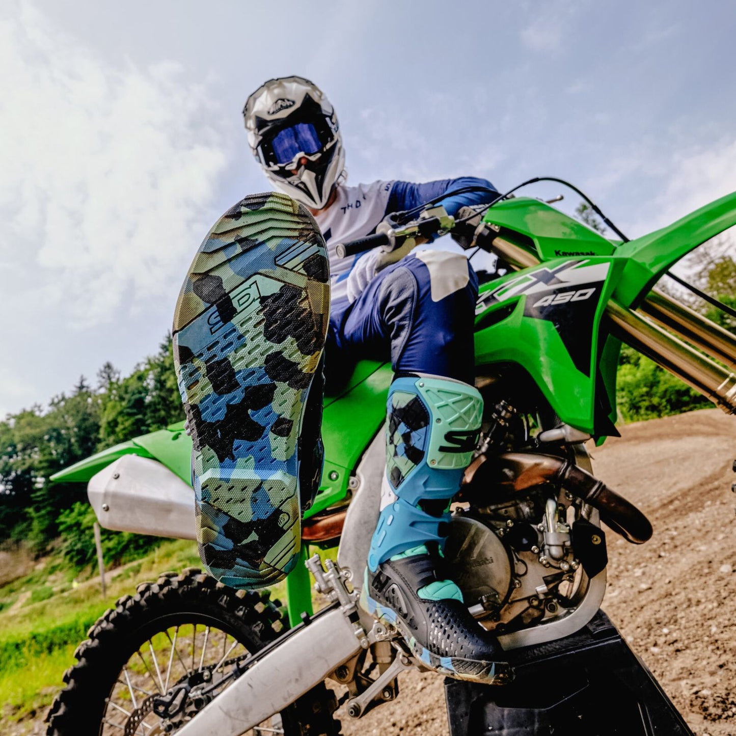 Sidi - Crossair X Boot - WHITE/NAVY/RED