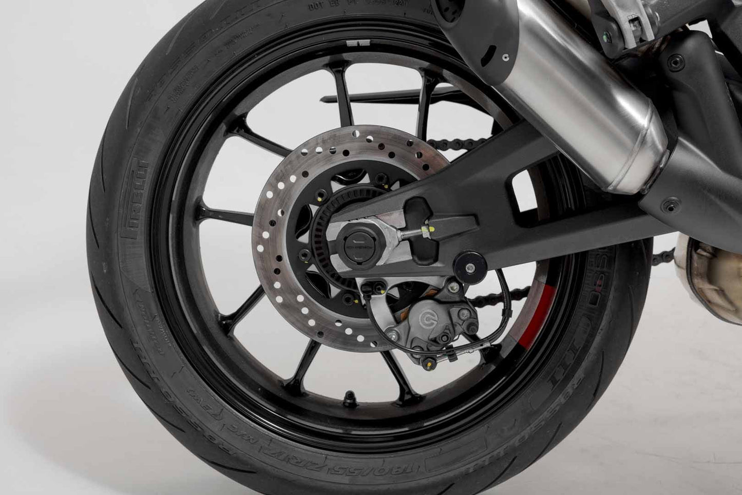 STP.04.176.10801/B - SW-MOTECH - Slider set for rear axle -  Ducati/KTM/Husqvarna models, CFMoto 800MT - BLACK