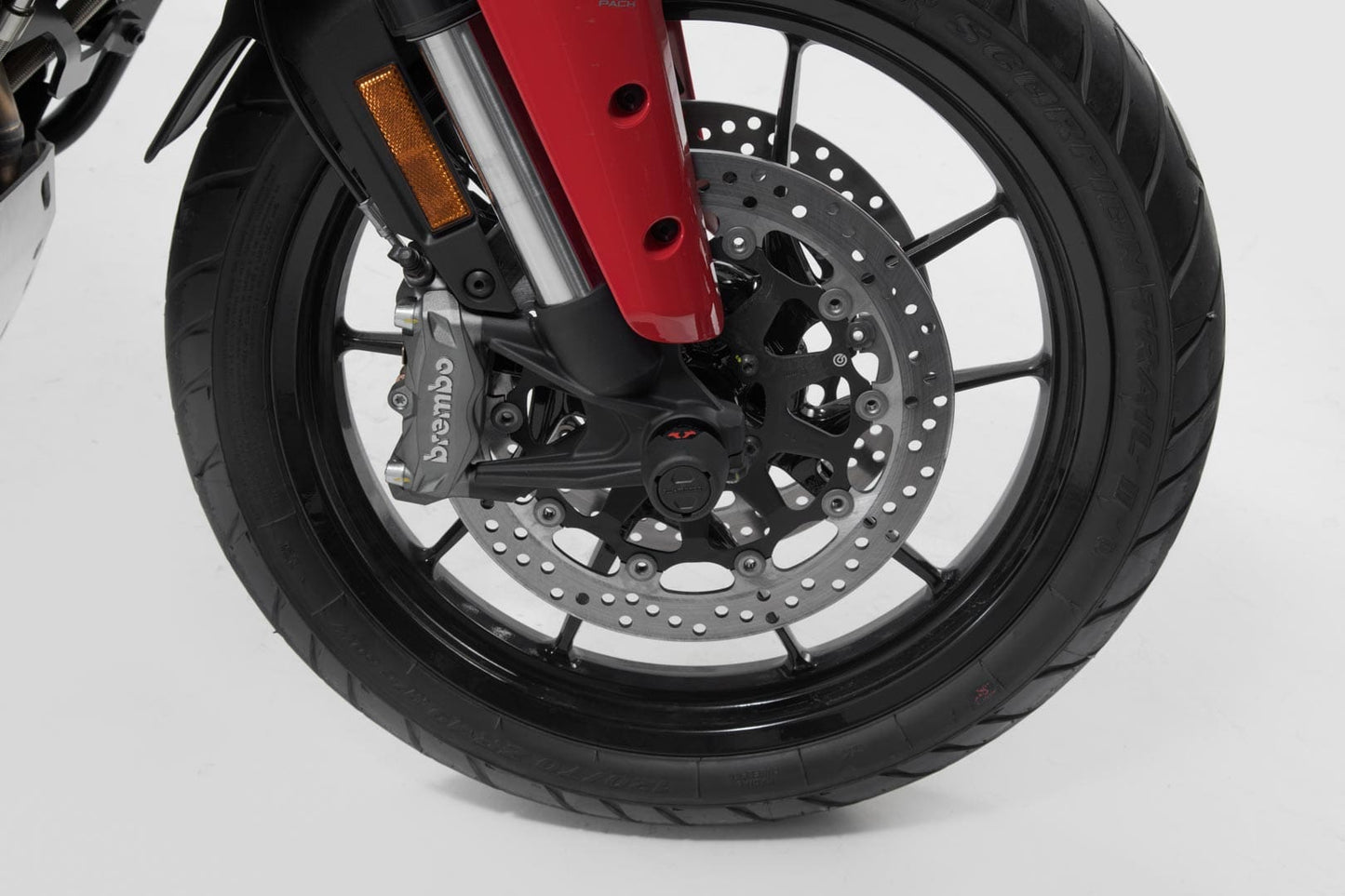 STP.22.176.10600/B - SW-MOTECH - Slider set for front axle -  Ducati Multistrada V4 / Hypermotard 950 - BLACK