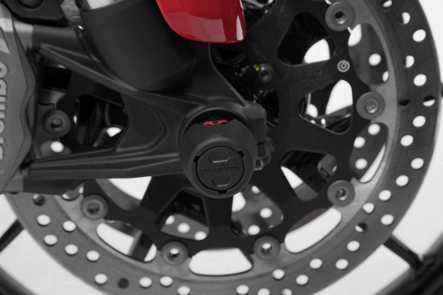 STP.22.176.10600/B - SW-MOTECH - Slider set for front axle -  Ducati Multistrada V4 / Hypermotard 950 - BLACK