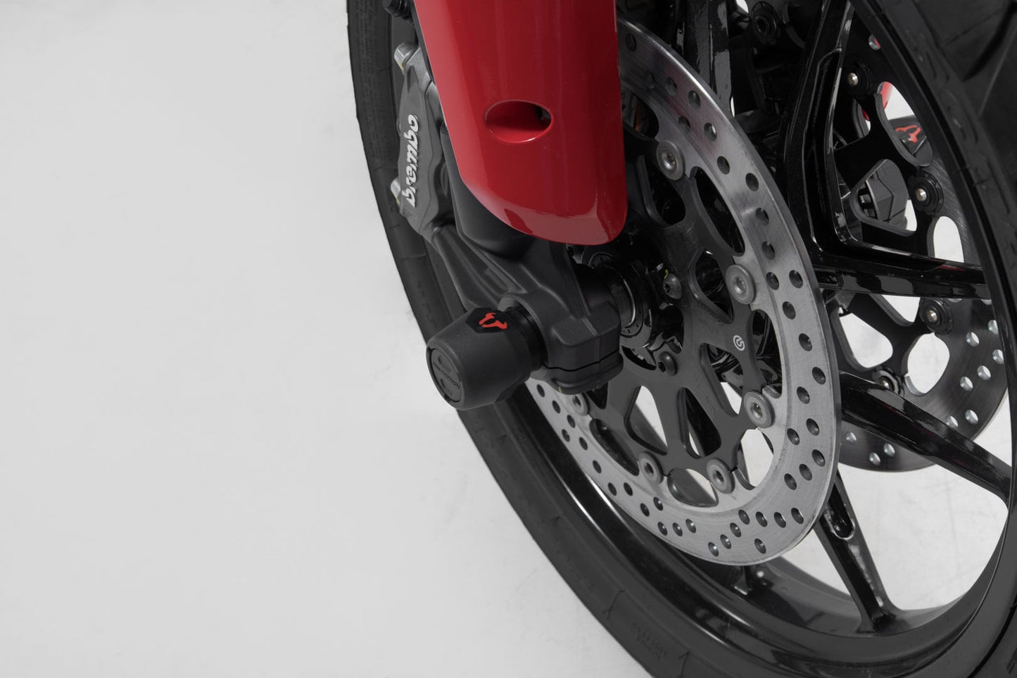 STP.22.176.10600/B - SW-MOTECH - Slider set for front axle -  Ducati Multistrada V4 / Hypermotard 950 - BLACK