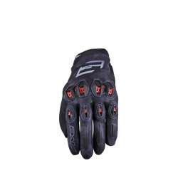 FIVE GLOVES - STUNT EVO2 - CAMO BLACK/RED