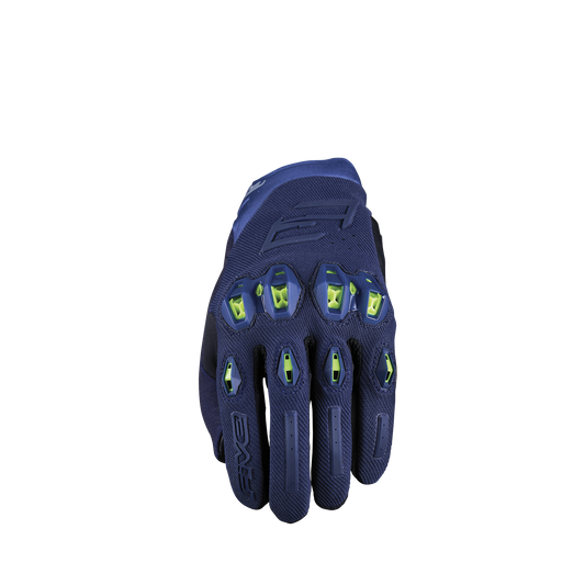 FIVE GLOVES - STUNT EVO2 - NIGHT BLUE/FLUO YELLOW