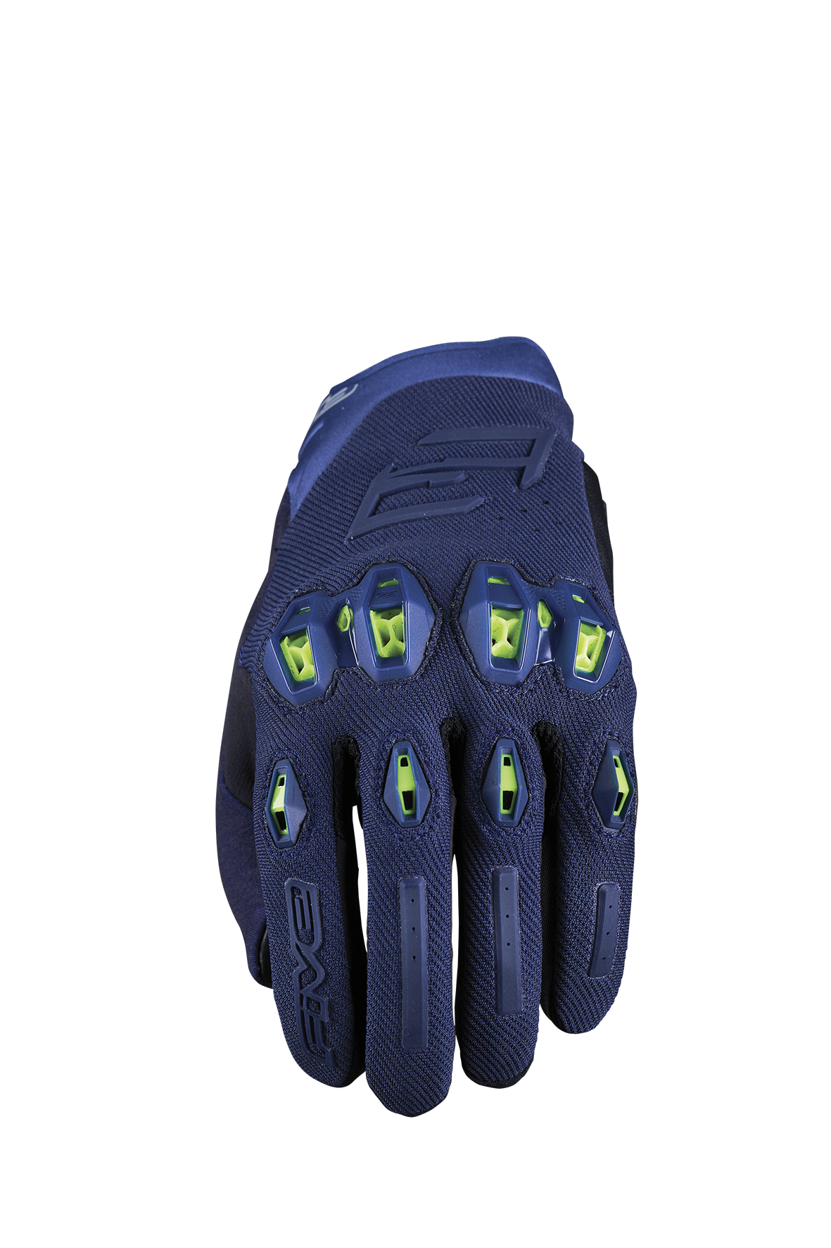 FIVE GLOVES - STUNT EVO2 - NIGHT BLUE/FLUO YELLOW