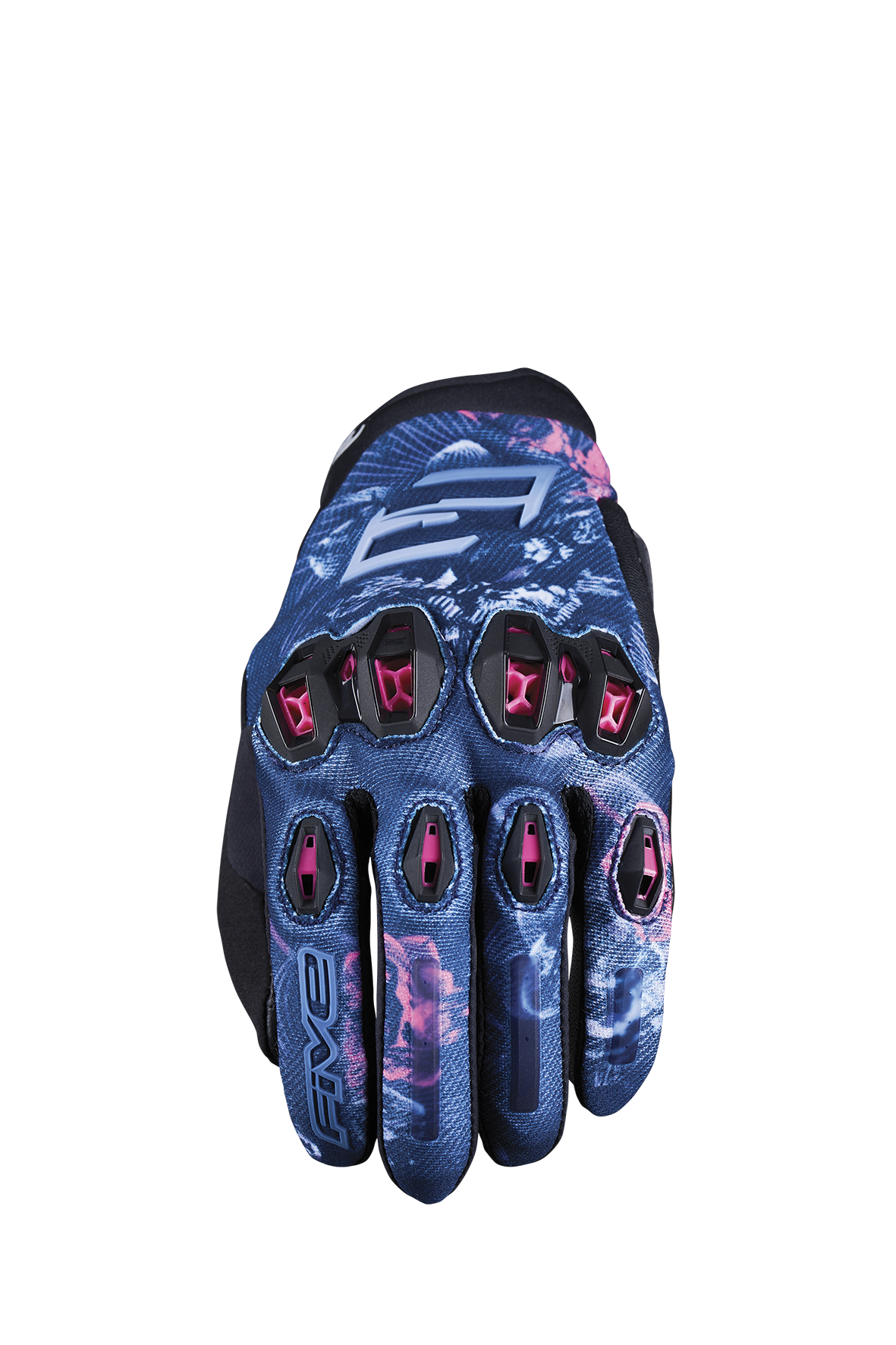 FIVE GLOVES - STUNT EVO2 WOMAN - FLOWERS PINK