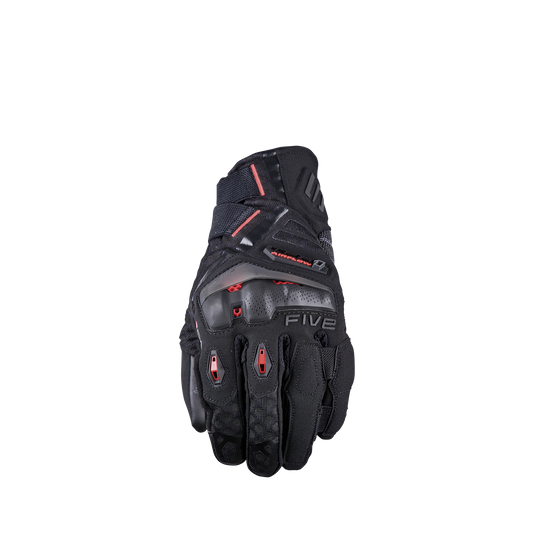 FIVE GLOVES - TFX1 AIRFLOW SHORT - Black/Fluo Red