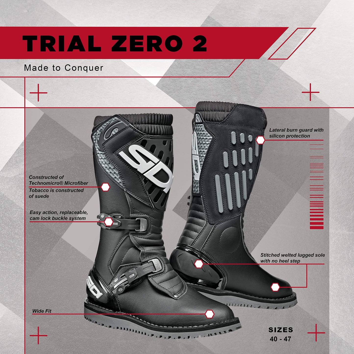 Sidi - Trial Zero 2 Boot - TOBACCO/BLACK