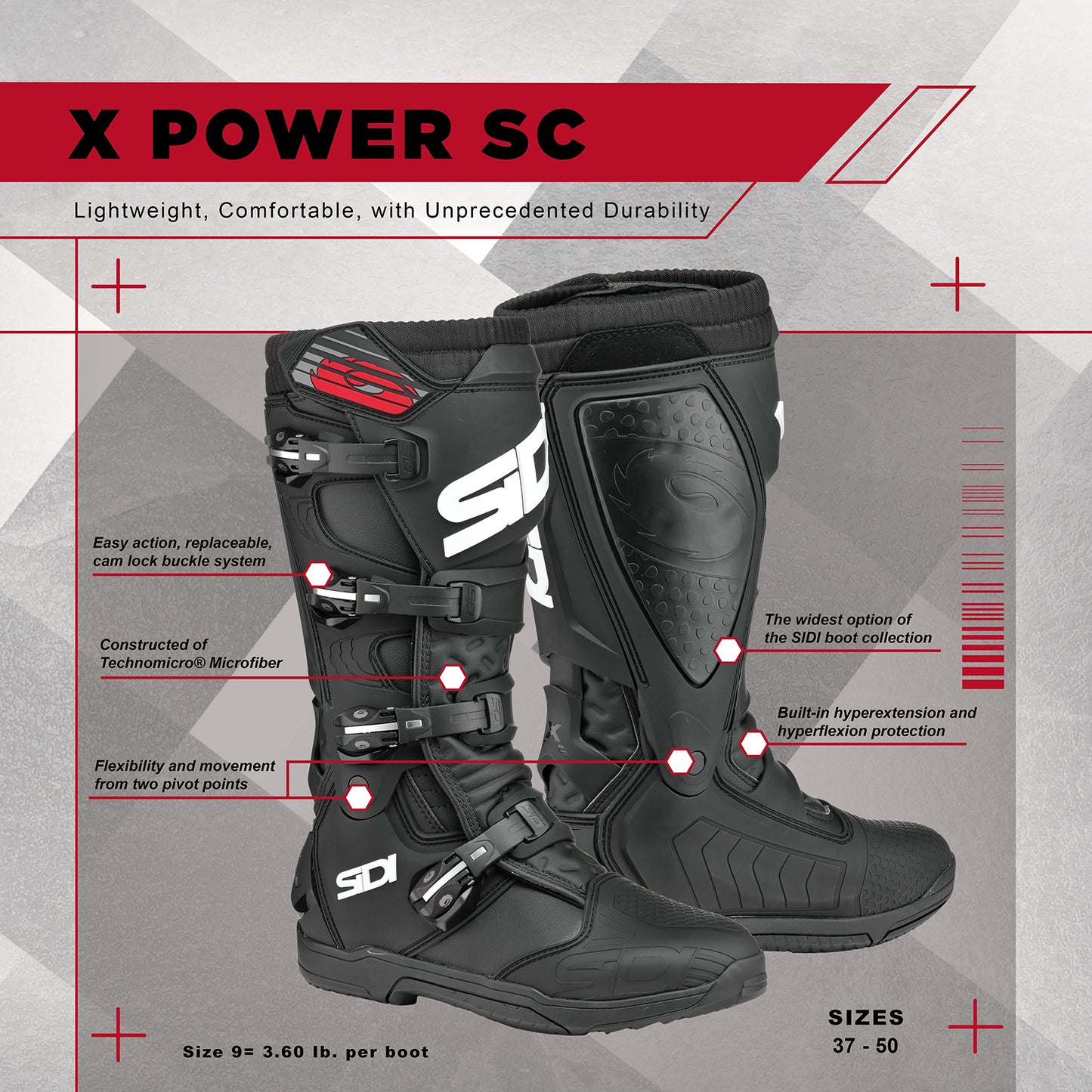 Sidi - X Power SC Boot - BLACK/WHITE