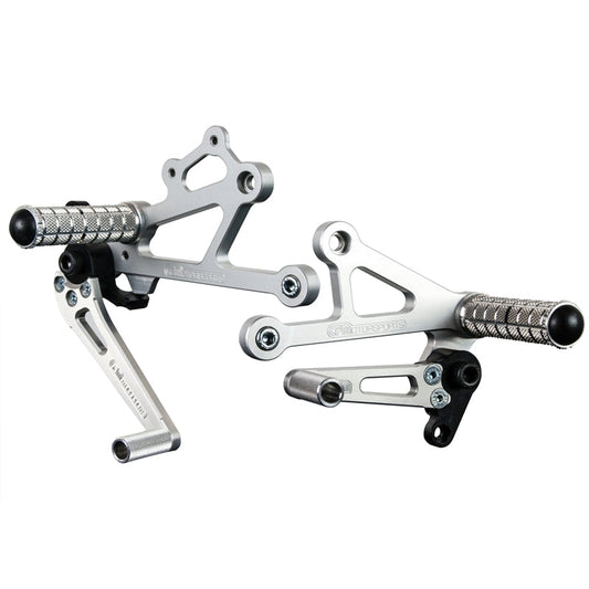 Woodcraft - 05-0600B Ducati SS750 1991-98 SS900 1991-98 Complete Rearset Kit w/ Pedals - STD/GP Shift