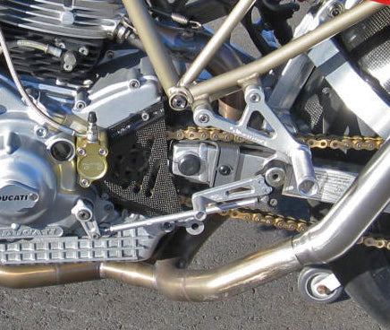 Woodcraft - 05-0600B Ducati SS750 1991-98 SS900 1991-98 Complete Rearset Kit w/ Pedals - STD/GP Shift