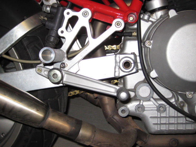 Woodcraft - 05-0600B Ducati SS750 1991-98 SS900 1991-98 Complete Rearset Kit w/ Pedals - STD/GP Shift