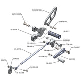 05-0610 Ducati  748 1994-02, 916 1993-99, 996 1999-01, 998 2002-03 Rearset w/Shift Pedal and Heel Guard