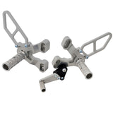 05-0640A Ducati 848 2008-11, 1098 2007-09 1198 2008-11, 848 EVO 2011-13 Rearset  w/Shifter Silver