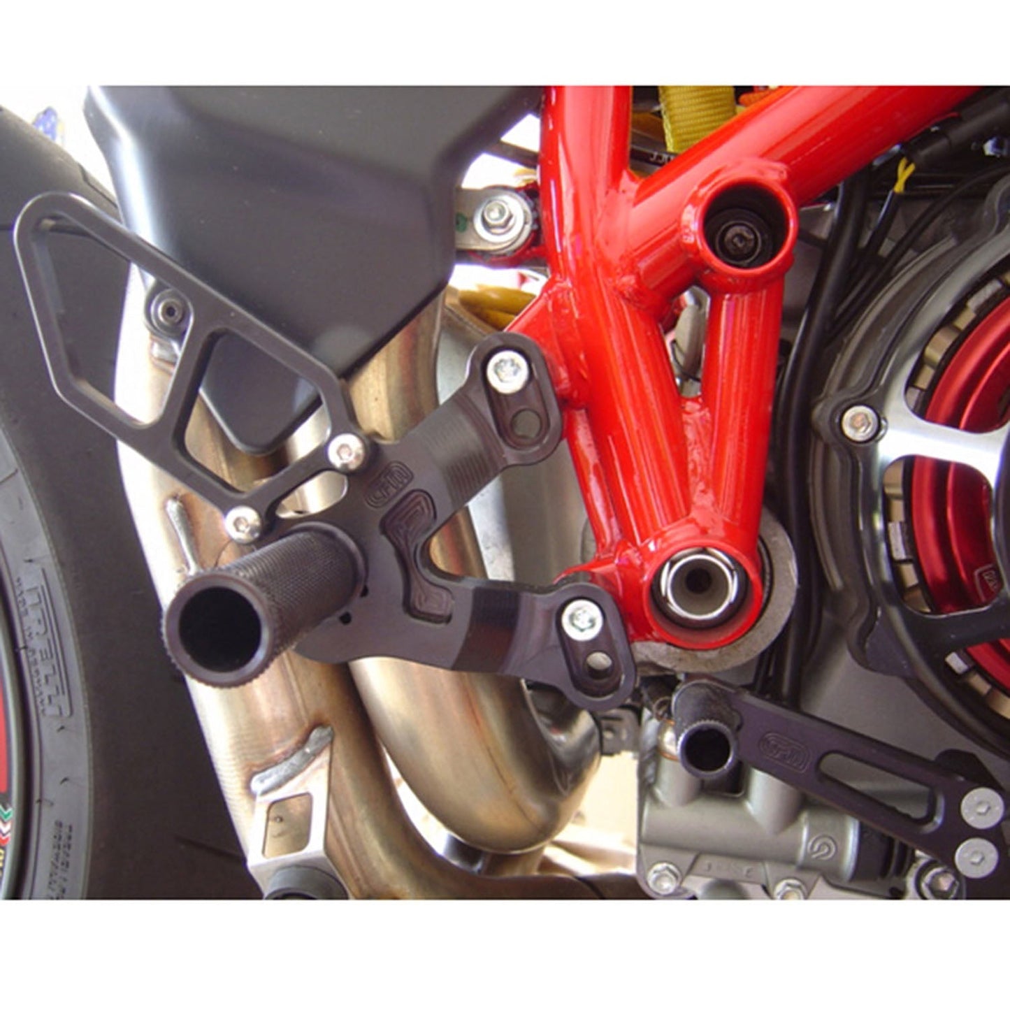 Woodcraft - 05-0641B Ducati 1198SP/848 EVO Complete Rearset Kit w/ Pedals - GP Shift  w/ Factory QS