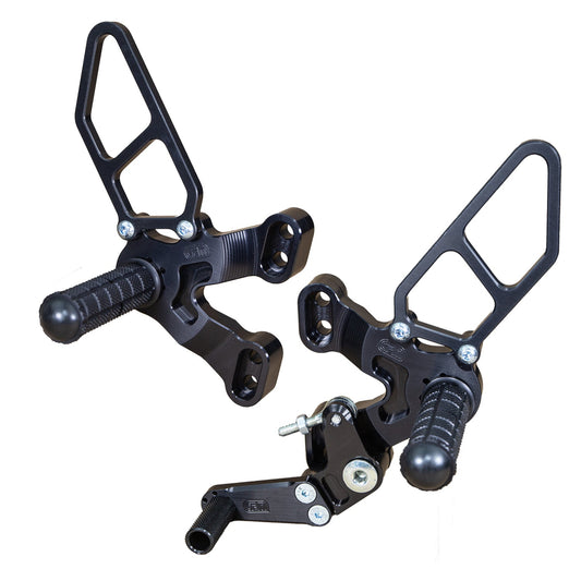 Woodcraft - 05-0641 Ducati 1198SP/848 EVO Rearset GP w/Shift Pedal (Factory QS)