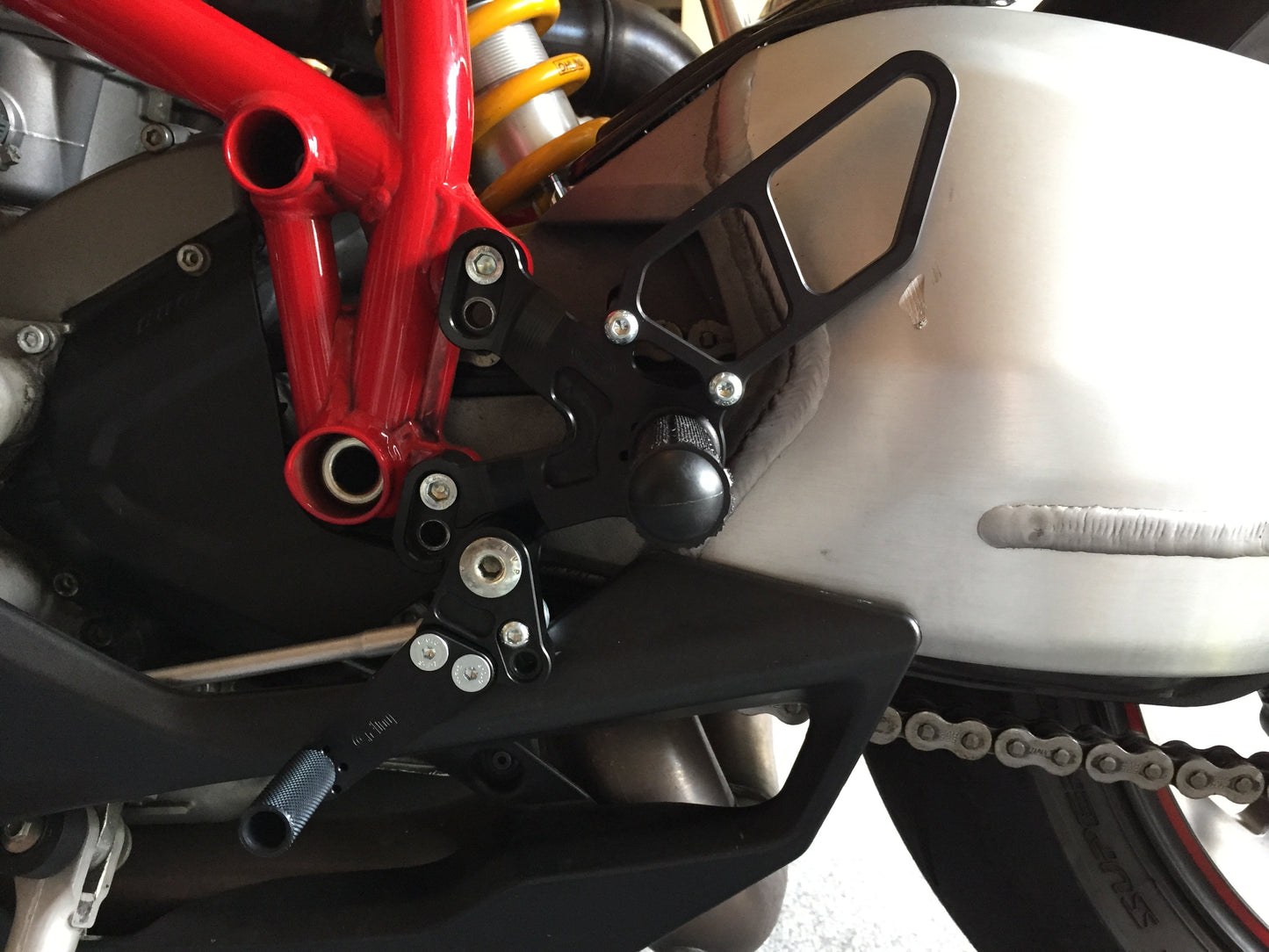 Woodcraft - 05-0641 Ducati 1198SP/848 EVO Rearset GP w/Shift Pedal (Factory QS)