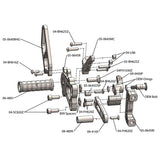 05-0647B Ducati Panigale 899, 959 Corse, 1199S, 1199R, 1299, V2 Complete Rearset Kit w/ Pedals - STD Shift