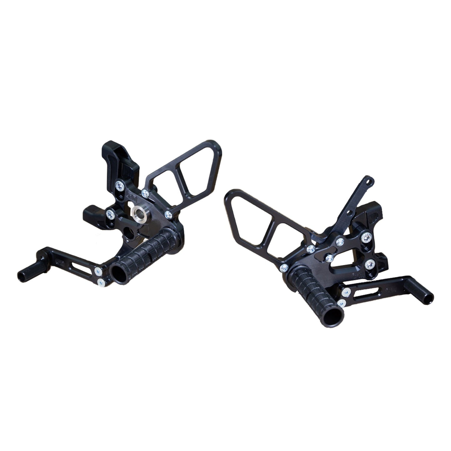 Woodcraft - 05-0648B Ducati Panigale 899, 959 Corse, 1199S, 1199R, 1299, V2 Complete Rearset Kit w/ Pedals - GP Shift