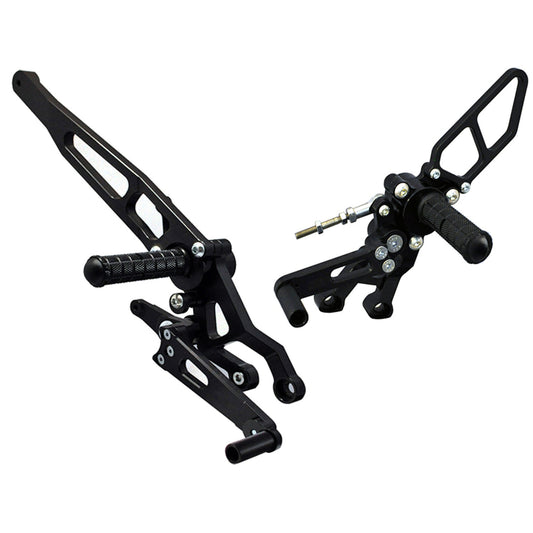 Woodcraft - 05-0652B Ducati Hypermotard 821 Complete Rearset w/ Pedals - STD/GP Shift