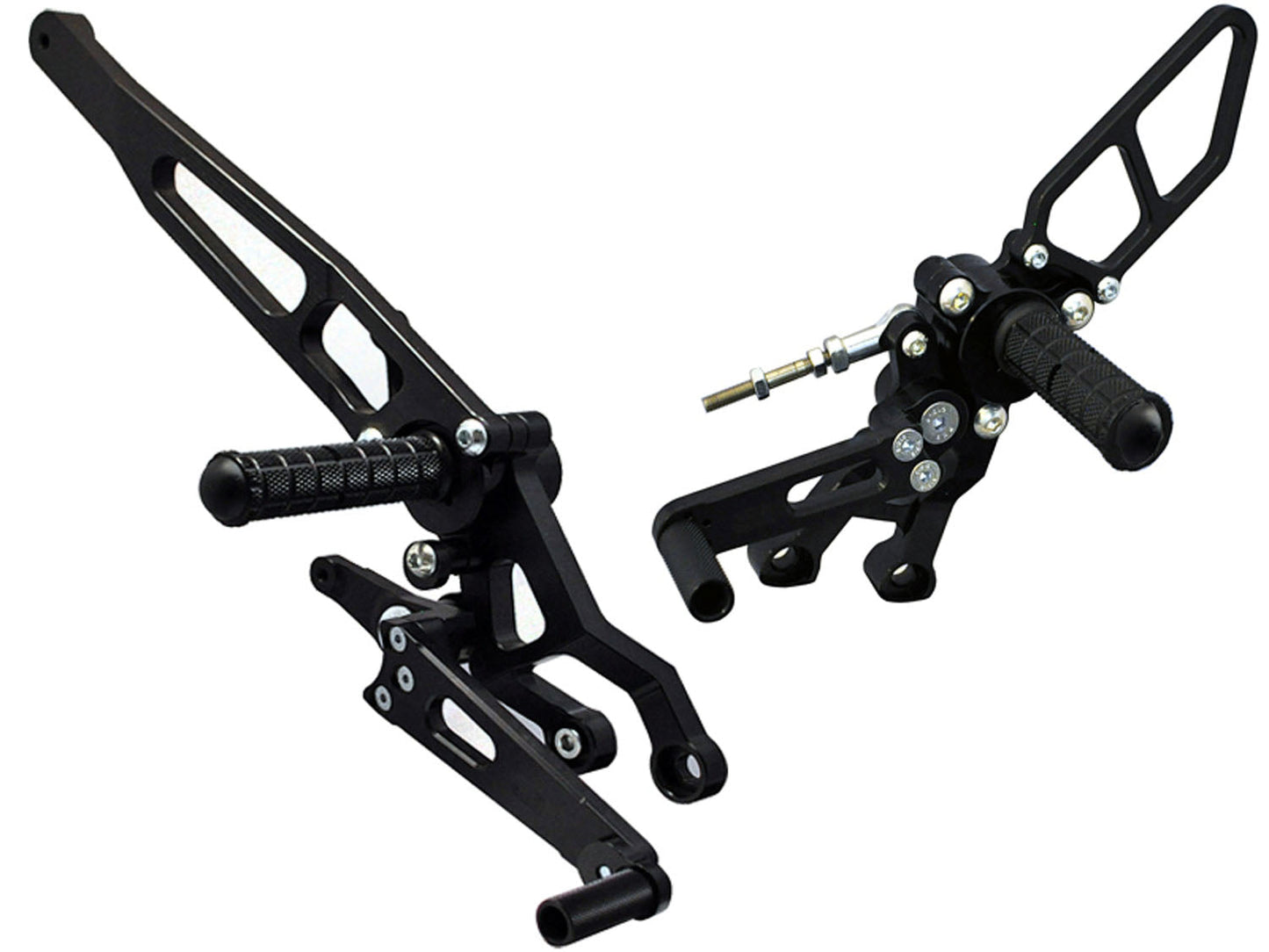 Woodcraft - 05-0652B Ducati Hypermotard 821 Complete Rearset w/ Pedals - STD/GP Shift
