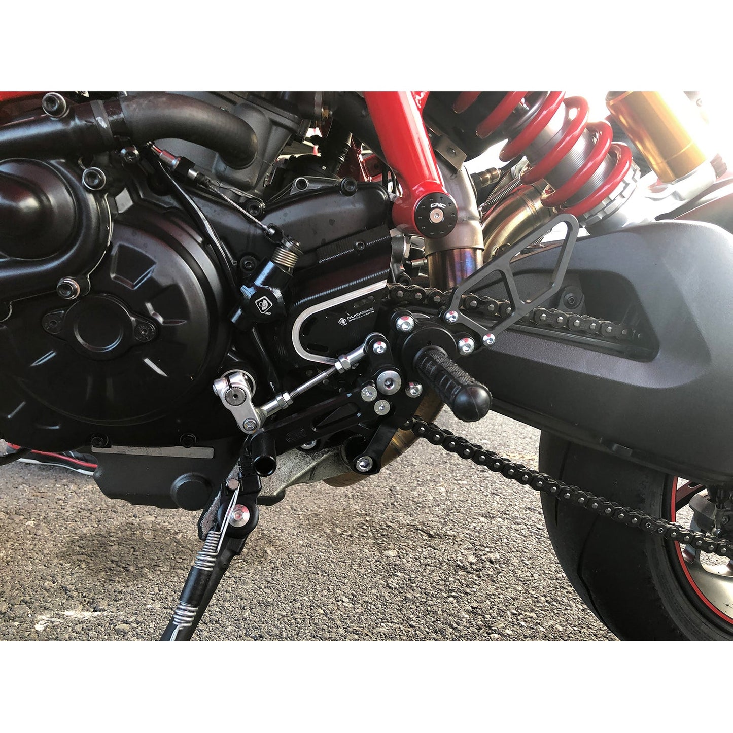 Woodcraft - 05-0654B Ducati Hypermotard 939 2016-18 Complete Rearset w/ Pedals - STD/GP Shift