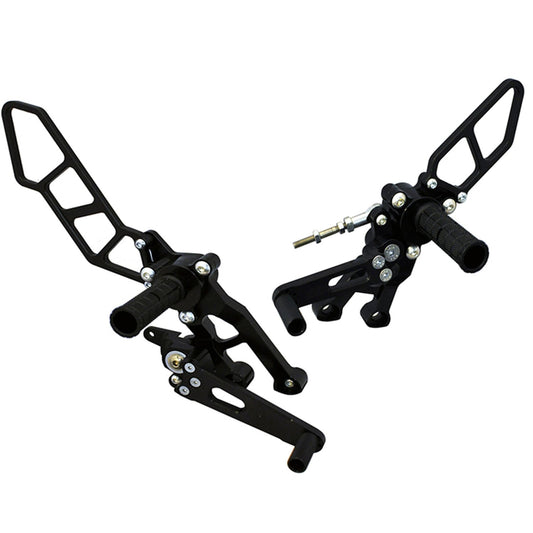 Woodcraft - 05-0654B Ducati Hypermotard 939 2016-18 Complete Rearset w/ Pedals - STD/GP Shift