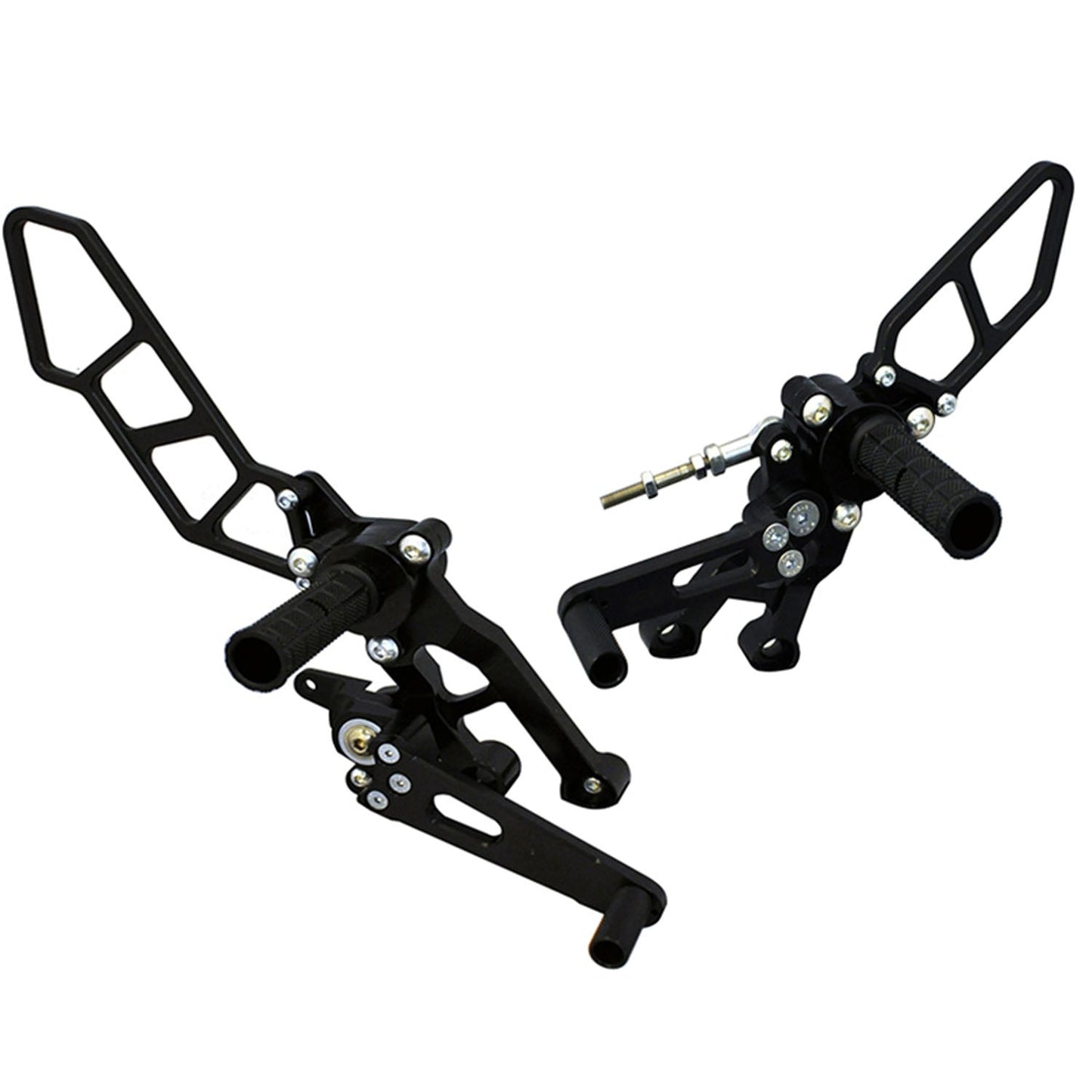 Woodcraft - 05-0654B Ducati Hypermotard 939 2016-18 Complete Rearset w/ Pedals - STD/GP Shift