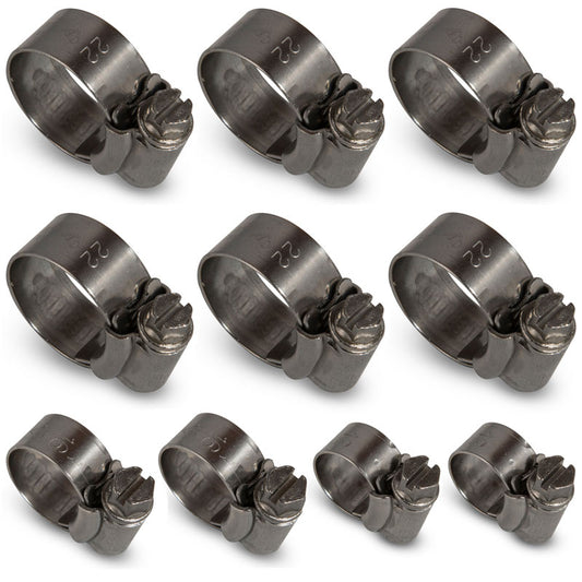 Ducati Panigale V2/959/899/1199/1299 Samco Sport Stainless Steel Radiator Hose Clamp Kit