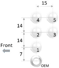 96280631CA - STREETFIGHTER V4 ADJUSTABLE BILLET REARSET FOOTPEG KIT