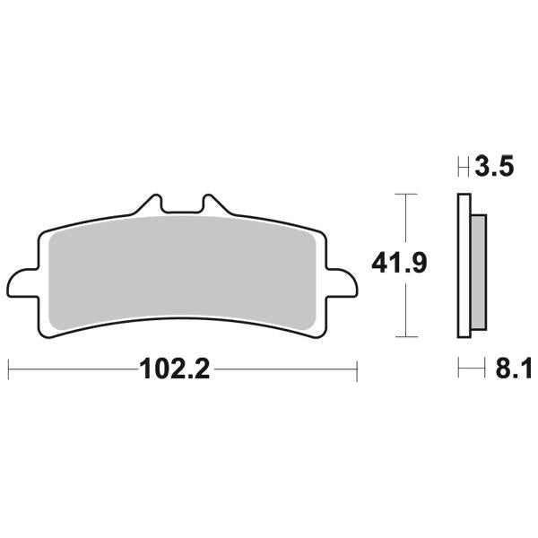SBS 841 Front Brake Pads