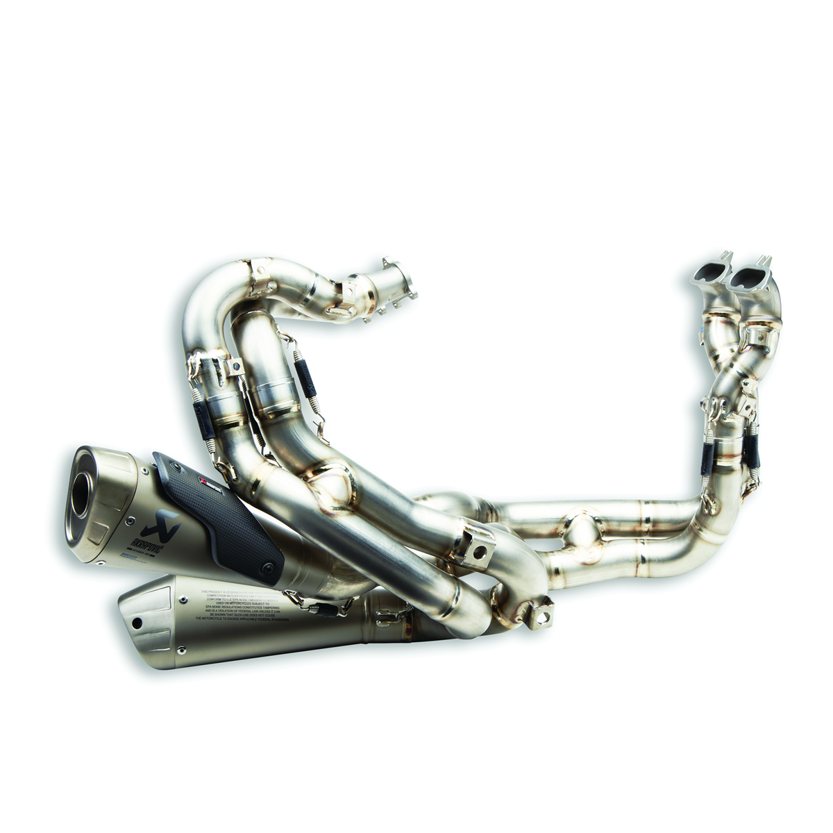 CLOSEOUT - Complete titanium exhaust assembly - Panigale V4