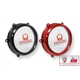CNC Racing PRAMAC EDITION Clear Wet Clutch Cover for the Ducati Panigale V4 / S / Speciale