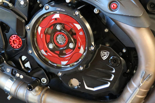CA501 CNC Racing Clear Wet Clutch Cover for most Wet Clutch Ducati Ducati Omaha