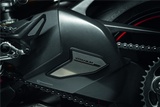 CLOSEOUT OS - Carbon and titanium swing arm cover for Panigale V4
