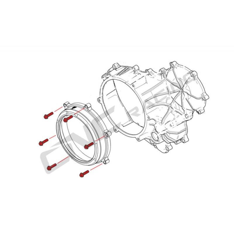 CNC Racing Titanium Bolt Kit for Clear Wet Clutch Covers for the Ducati Panigale (all models)
