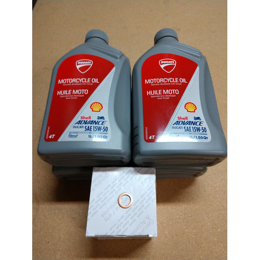 Ducati OEM Oil Change Kit (Manufacturer Recommended)
