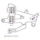 CNC Racing RPS Adjustable Rearset for the Ducati Panigale V4 / S / Speciale