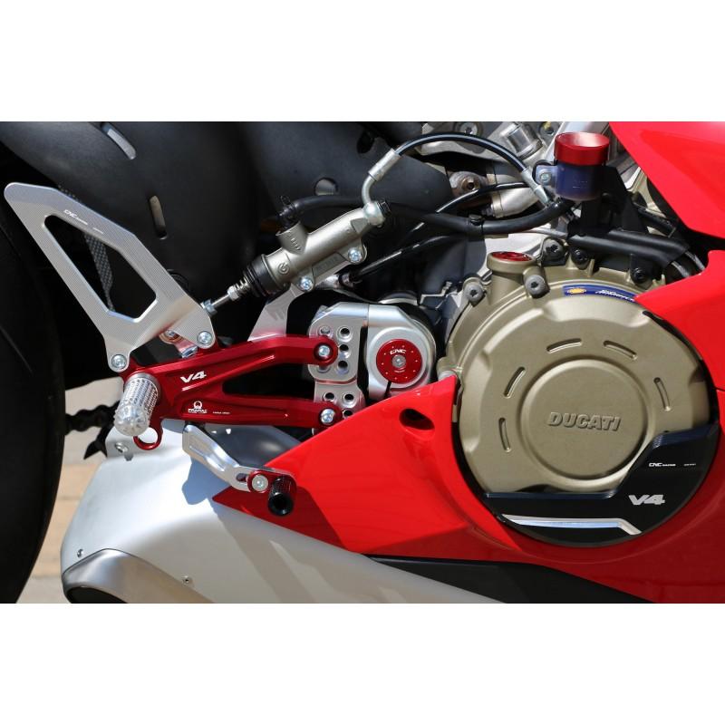 CNC Racing PRAMAC RACING LIMITED EDITION RPS EASY Adjustable Rearset for the Ducati Panigale V4 / S / Speciale