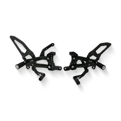 CLOSEOUT - CNC Adjustable Rear Sets Panigale V4 - BLACK