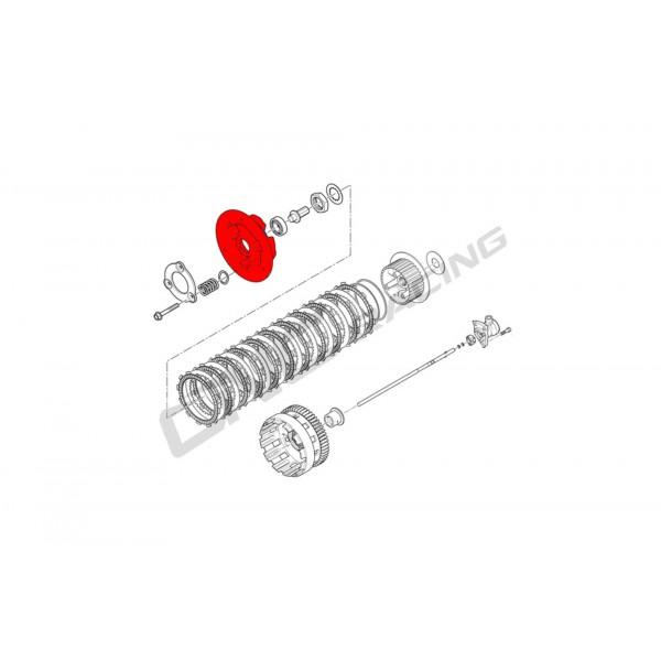 CNC Racing BI-Color Wet Clutch Pressure Plate for the Ducati Panigale 1299/1199/959 Superleggera XDiavel Diavel (2013-2015) Multistrada 1200 Monster 1100 Evo/1200 and Hypermotard 939