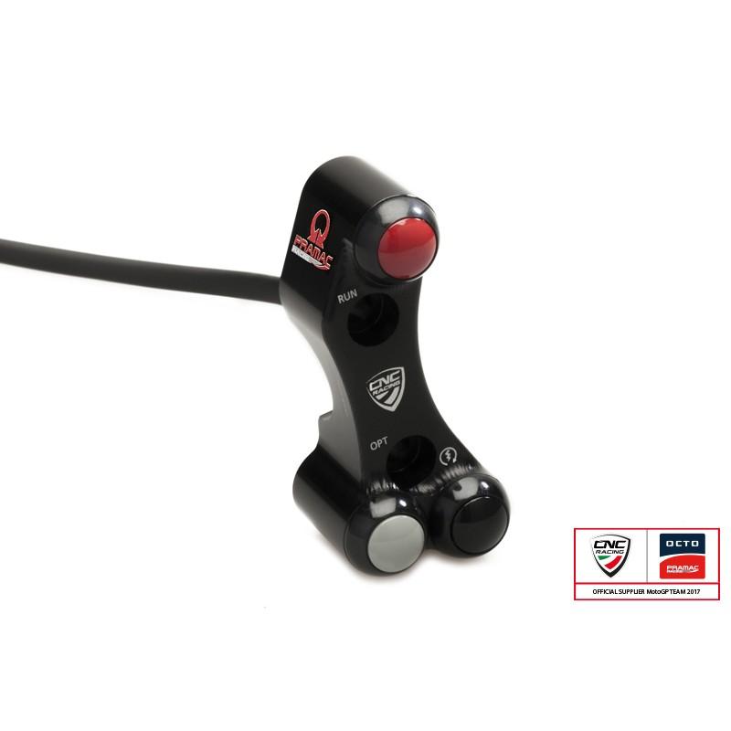 CNC Racing PRAMAC LIMTED EDITION Right Hand Side Billet Switch for use with OE & Brembo RCS Brake Master Cylinders for Ducati Panigale V4 / S / Speciale