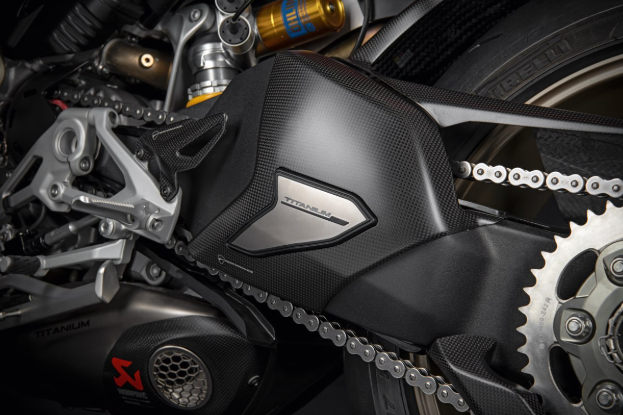 96981272BA -  Carbon-titanium swinging arm cover Streetfighter V4