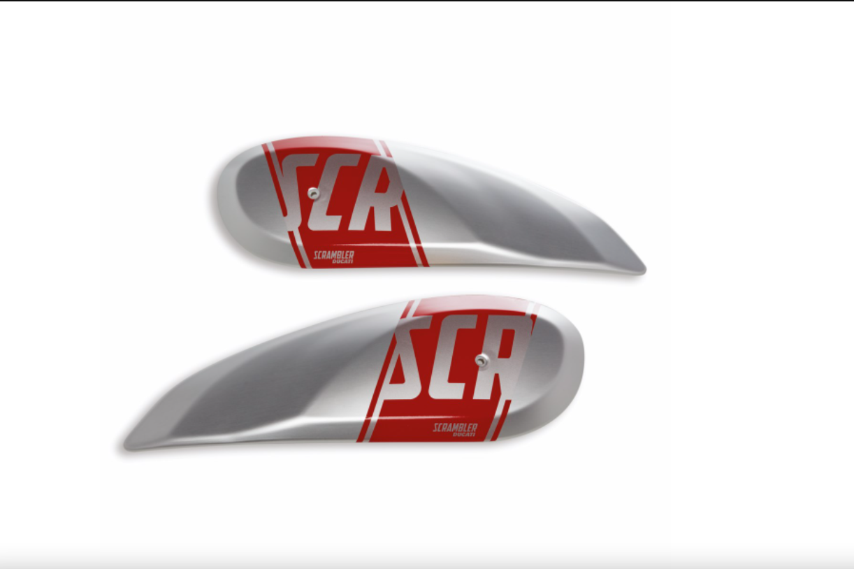 97480231A - SCRAMBLER SIDE PANEL DECALS RED