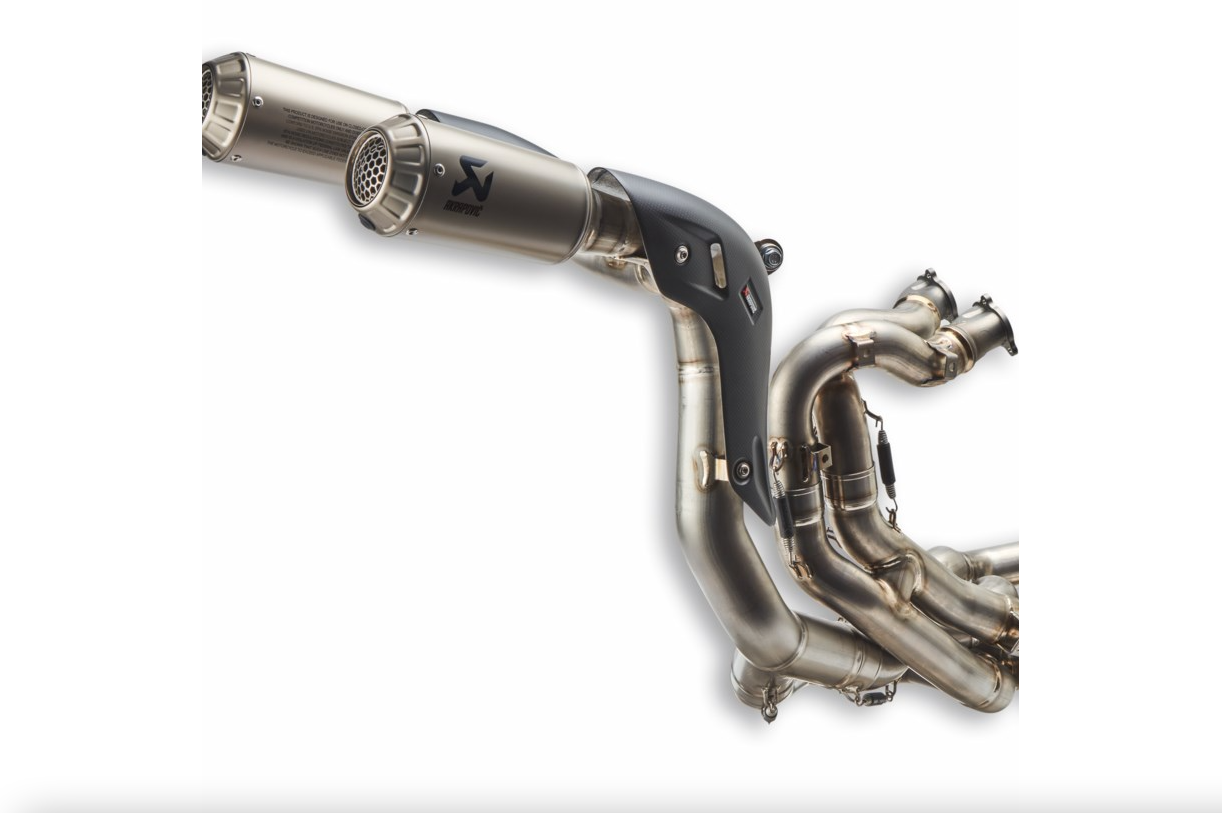 96482001B - Complete High Mount Titanium Racing Exhaust V4