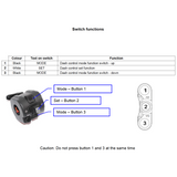 BSD 3 Button Handlebar Switch - Mode/Set (Track Use Only)