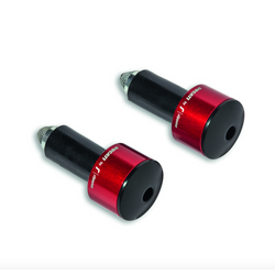 CLOSEOUT OS - Rizoma Billet Counterweight Bar Ends - RED