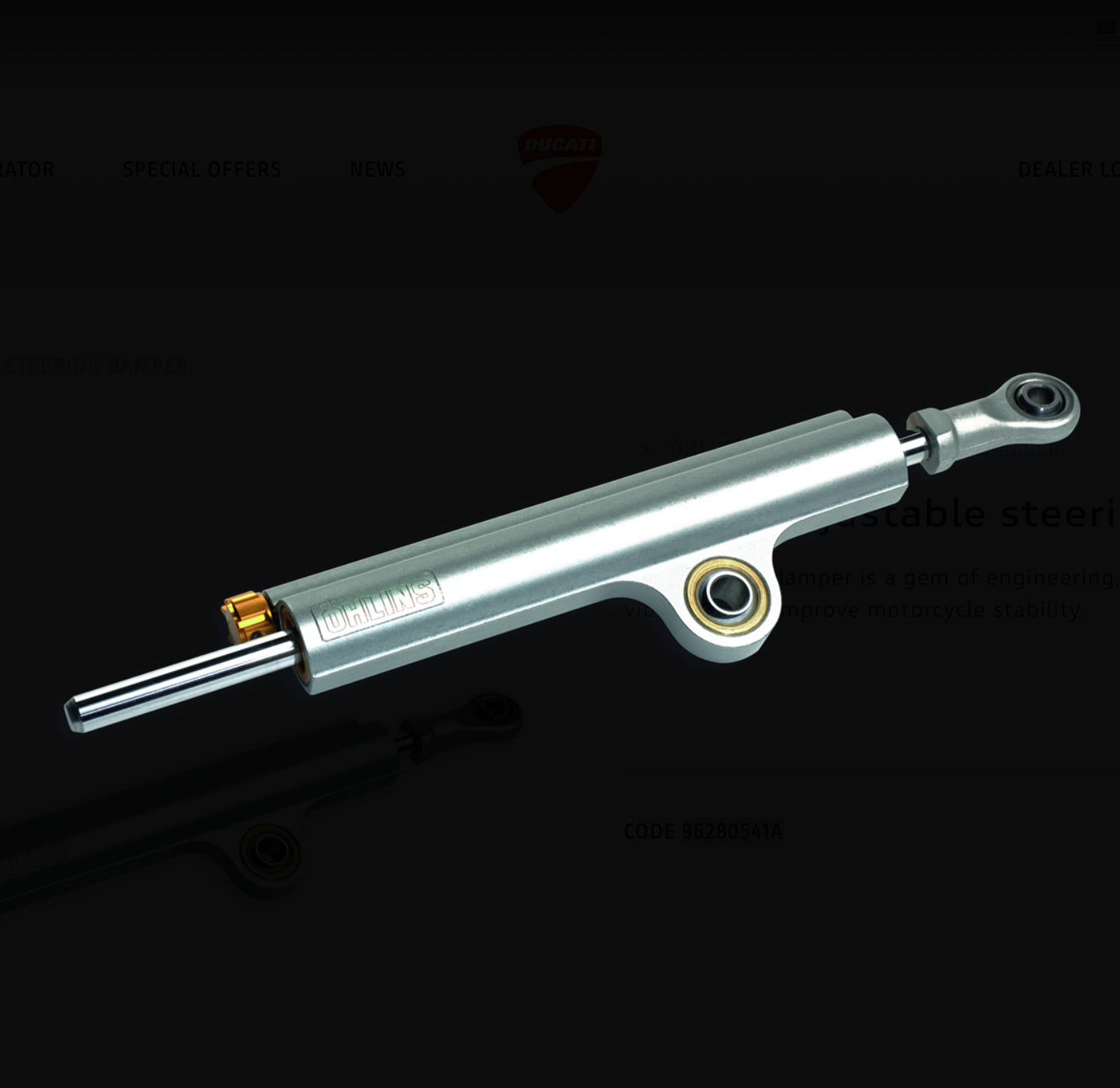 96280791AA - Monster 937 Ohlins adjustable steering damper